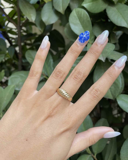 Bague Jonc Or jaune 18 carats &quot;Ornellita&quot; - Elliade Paris