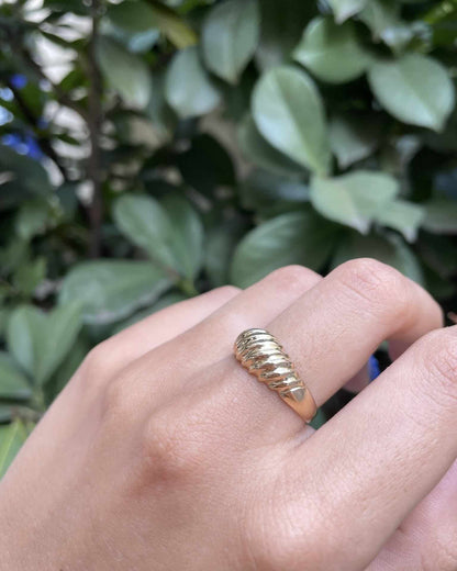 Bague Jonc Or jaune 18 carats &quot;Ornellita&quot; - Elliade Paris