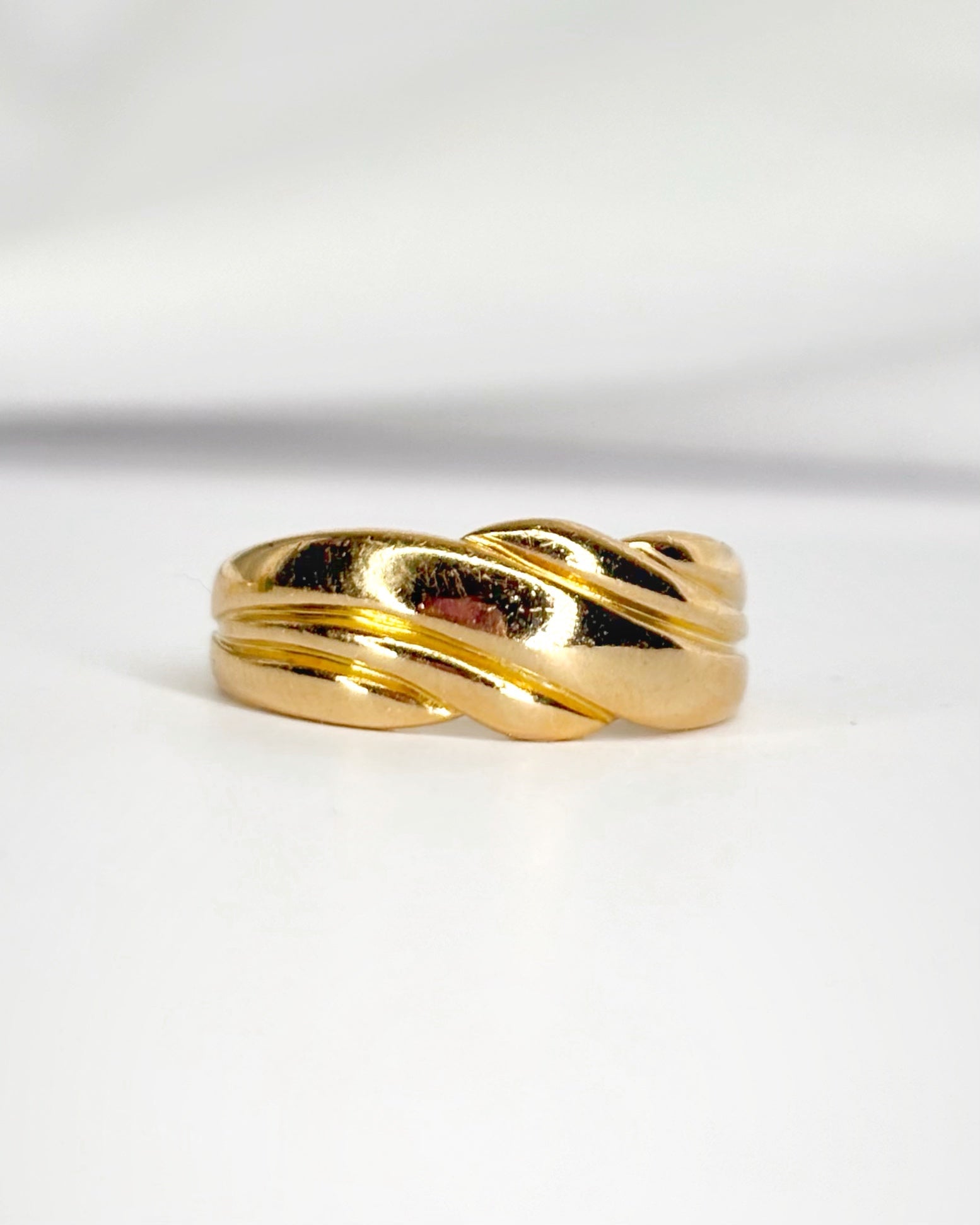 Bague Jonc Or Jaune 18 carats "Sylvine" - Elliade Paris