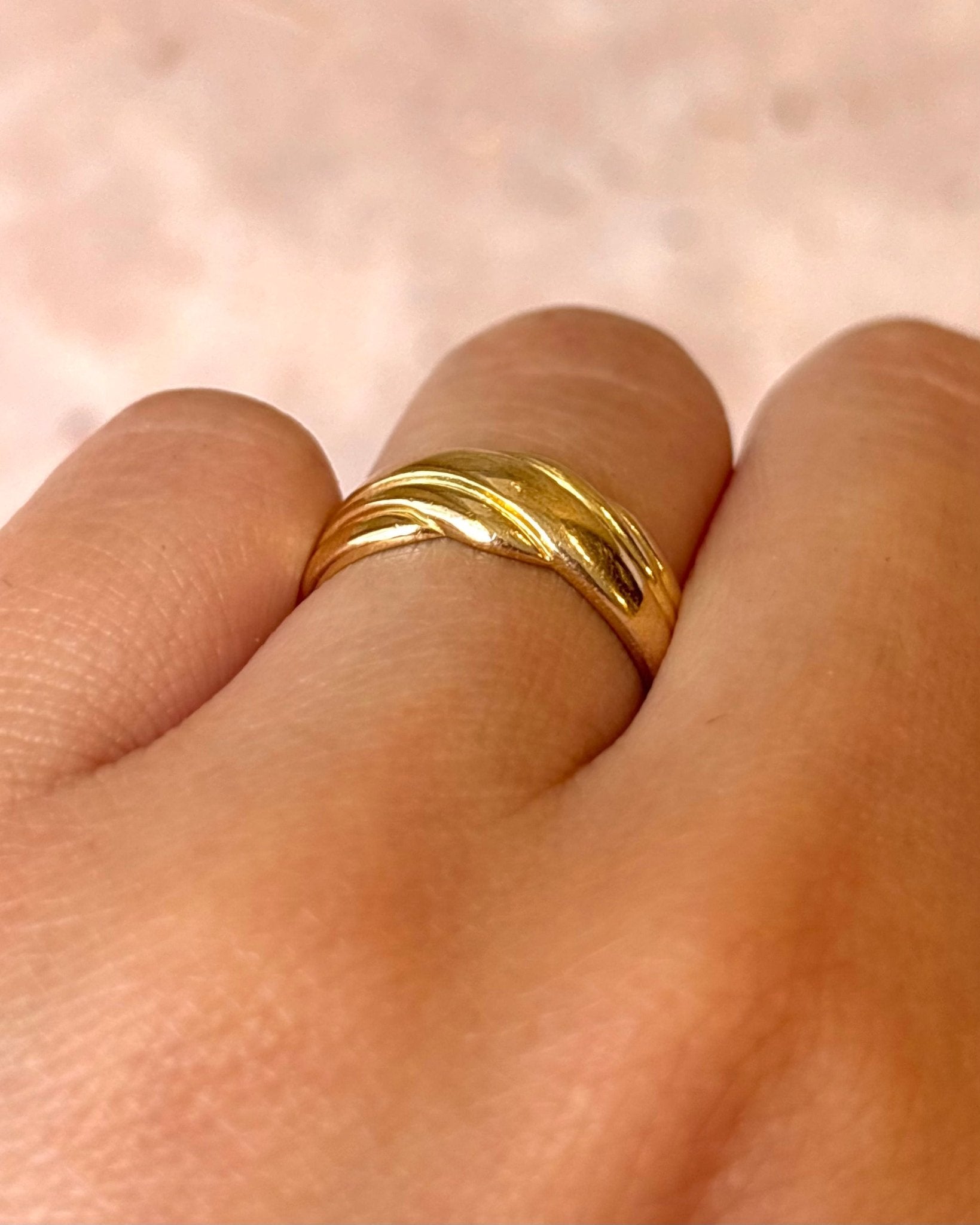 Bague Jonc Or Jaune 18 carats "Sylvine" - Elliade Paris