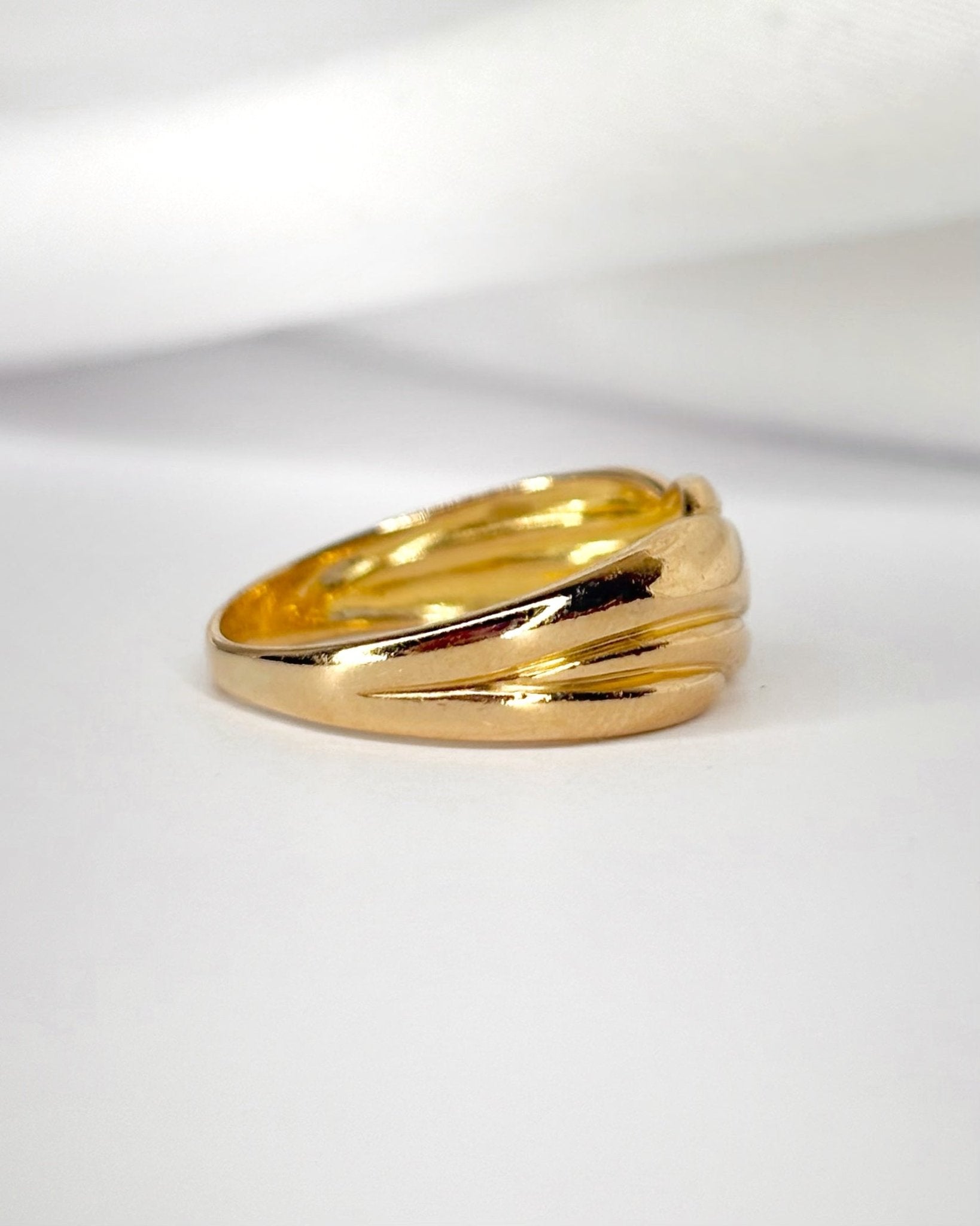 Bague Jonc Or Jaune 18 carats "Sylvine" - Elliade Paris