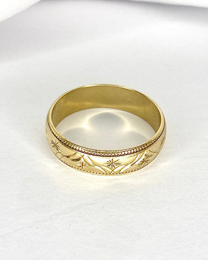 Bague Jonc Or Jaune 5 mm "Adele" - Elliade Paris