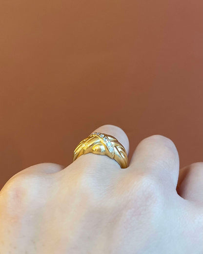 Bague Jonc Or &amp; Diamants &quot;Nelly&quot;