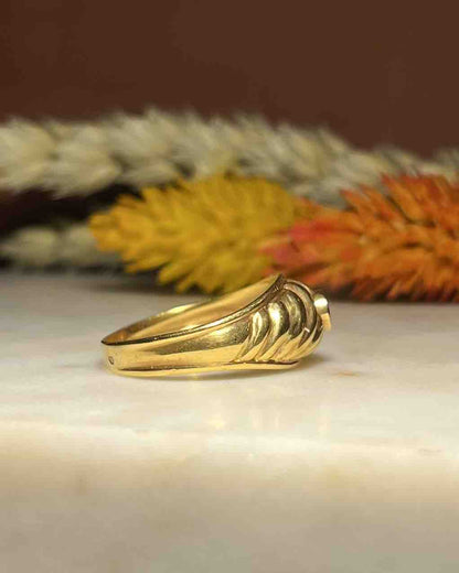 Bague jonc or &amp; Rubis &quot;Anna&quot; - Elliade Paris
