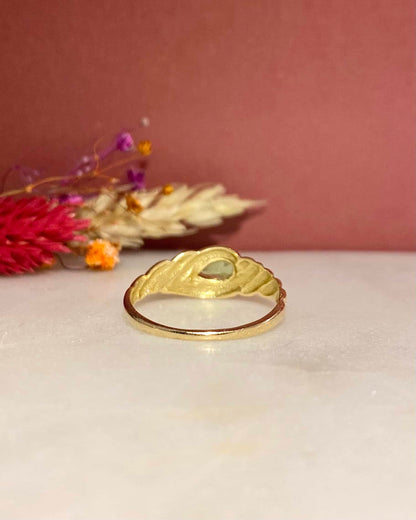 Bague Jonc Solitaire Péridot 0.40 carat &quot;Cassiopée&quot;