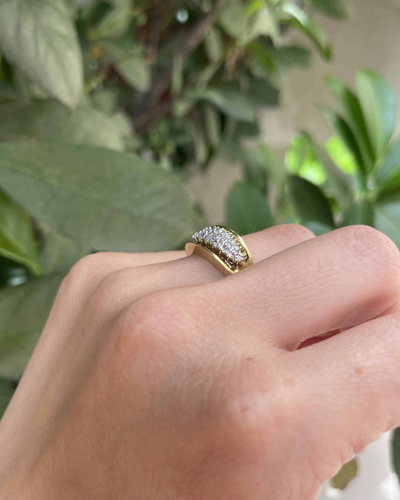 Bague Jonc Rivière 22 Diamants "Theïa" - Elliade Paris