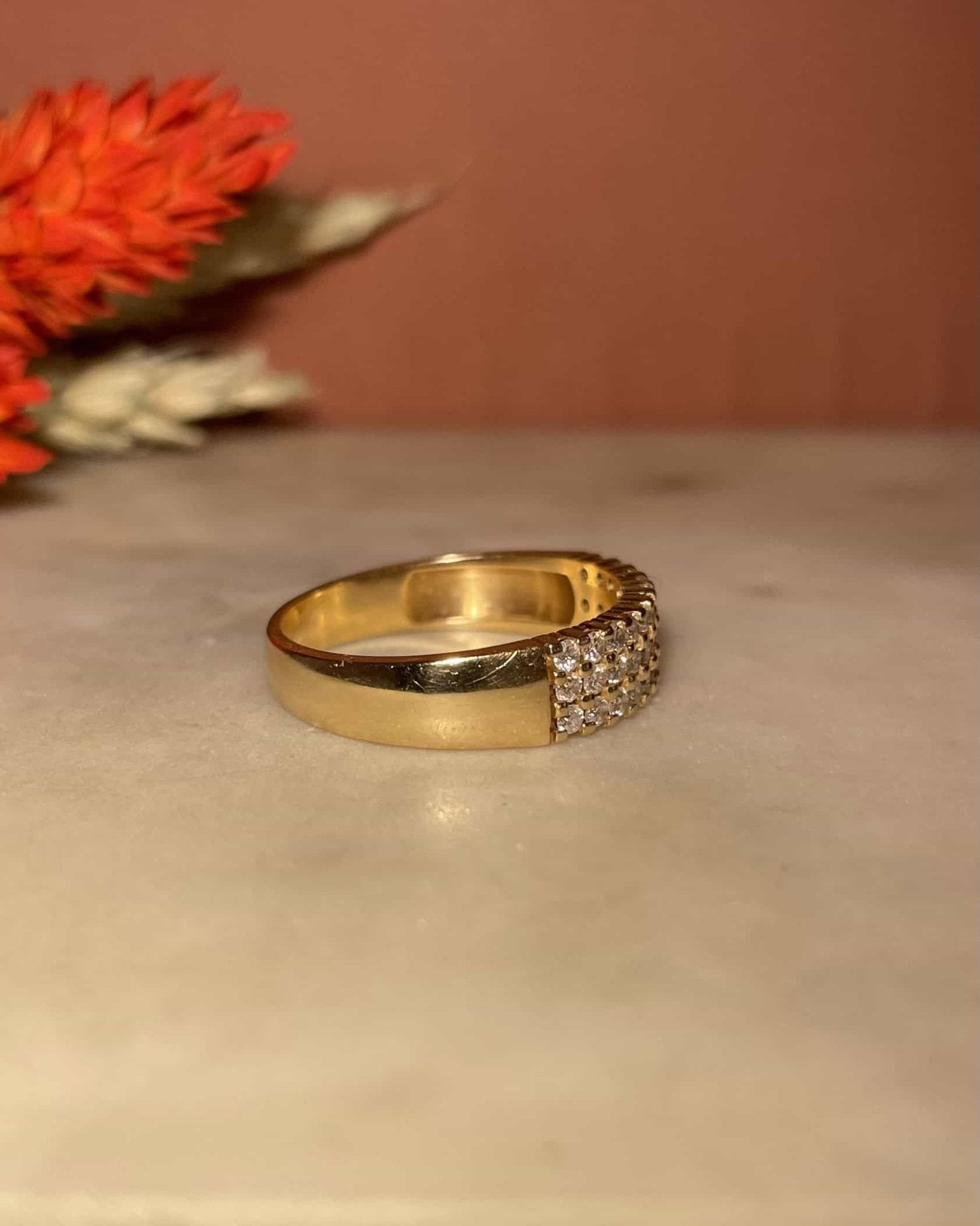 Bague Jonc Rivière 33 Diamants "Luce" - Elliade Paris