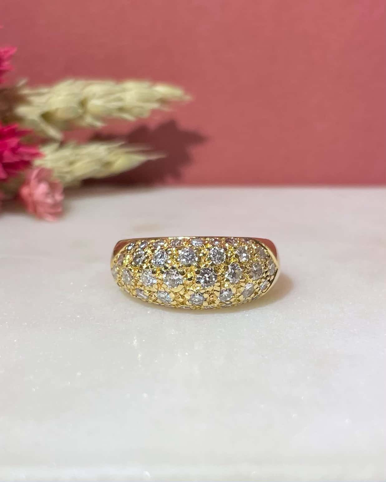 Bague Jonc Rivière 38 Diamants "Shania" - Elliade Paris