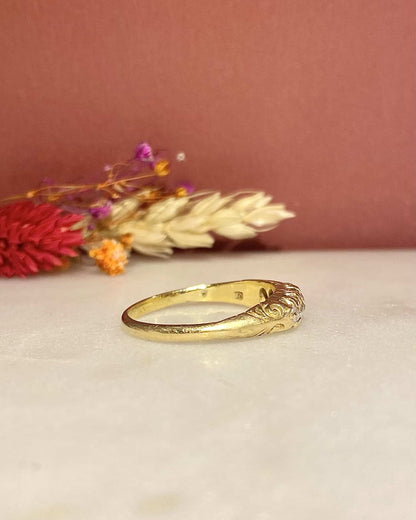 Bague Jonc Rivière Diamants 0.30 carat &quot;Oliviana&quot; - Elliade Paris