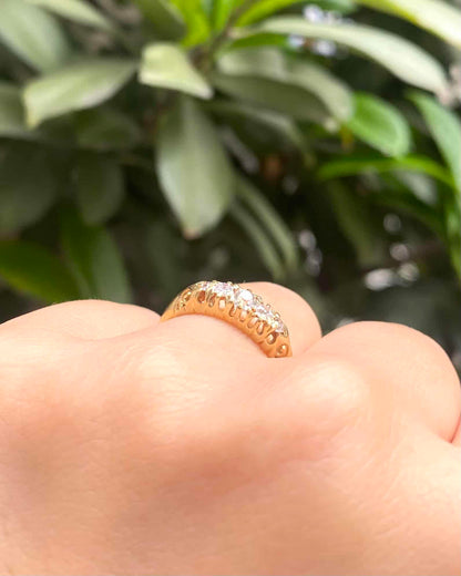 Bague Jonc Rivière Diamants 0.30 carat &quot;Oliviana&quot; - Elliade Paris