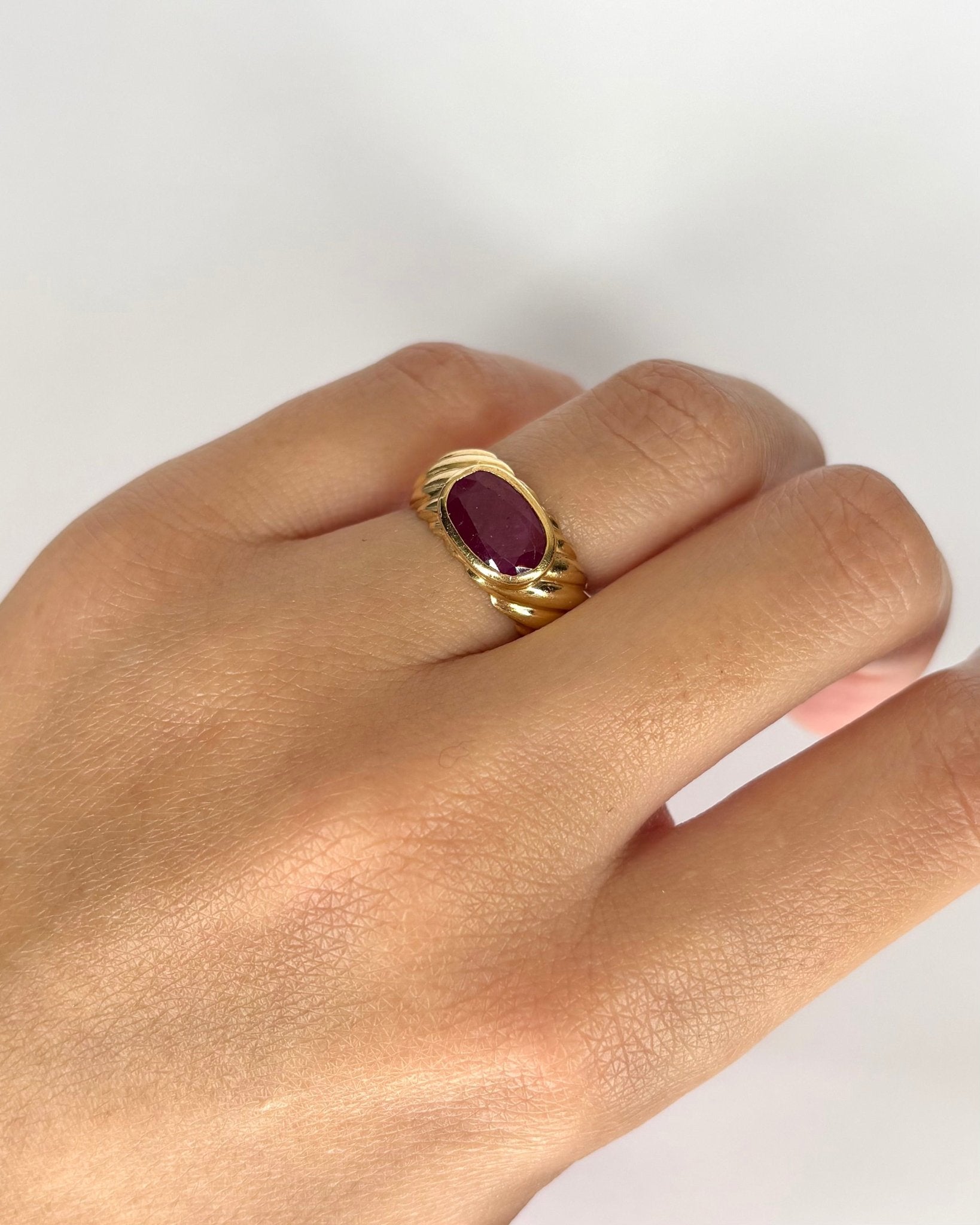 Bague Jonc Rubis 1.54 ct "Gaia" - Elliade Paris