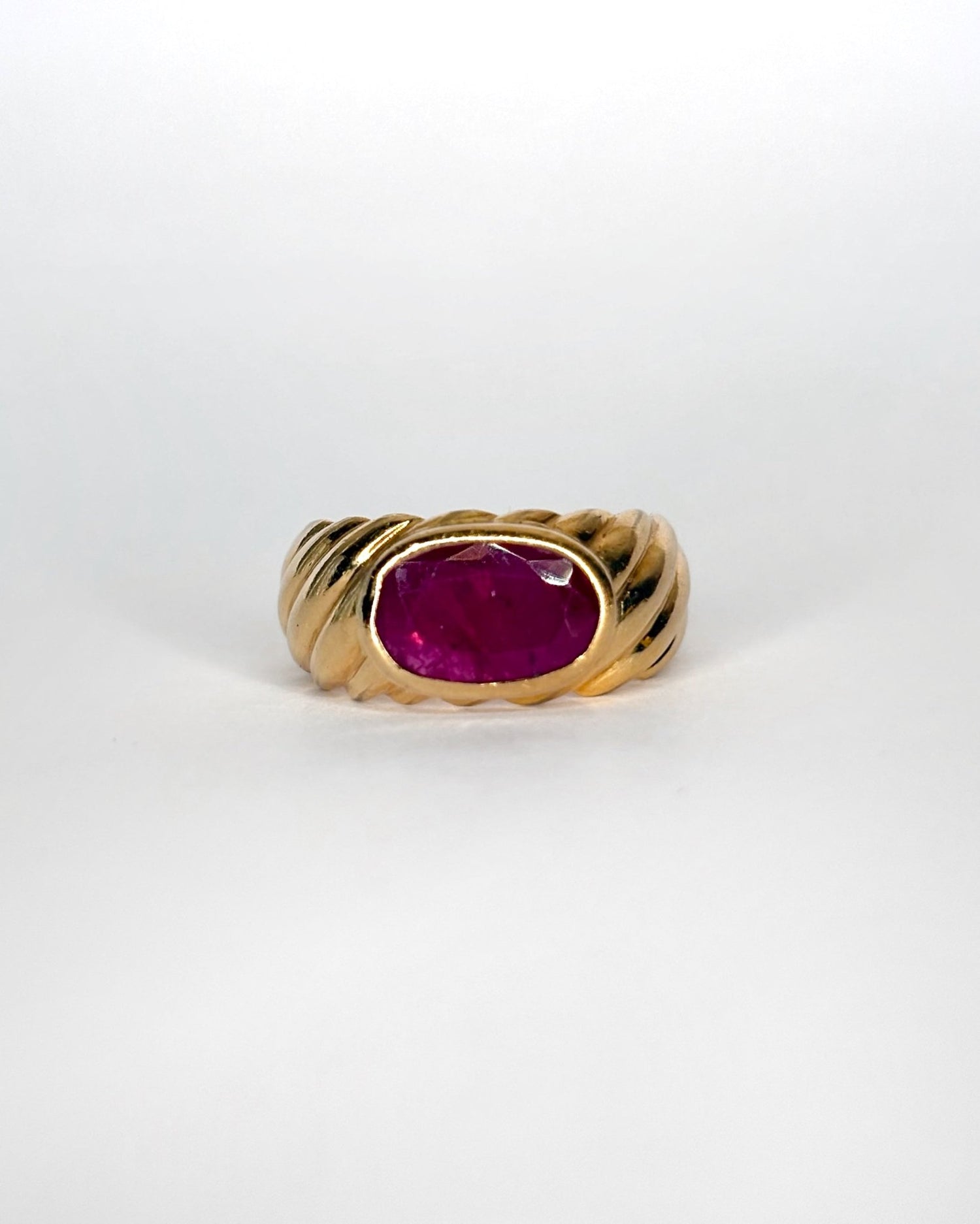 Bague Jonc Rubis 1.54 ct &quot;Gaia&quot; - Elliade Paris