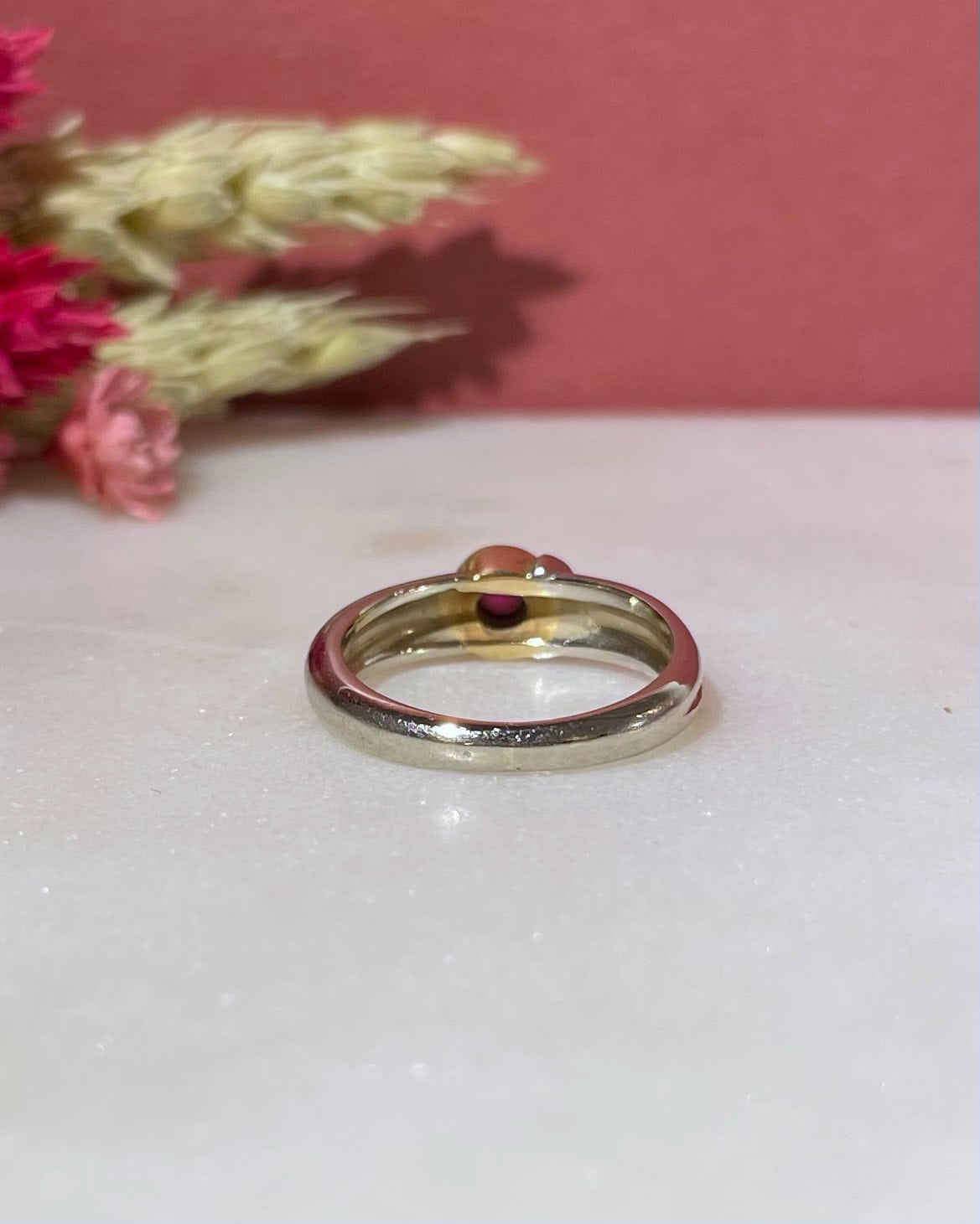 Bague Jonc Rubis deux ors "Philaé" - Elliade Paris