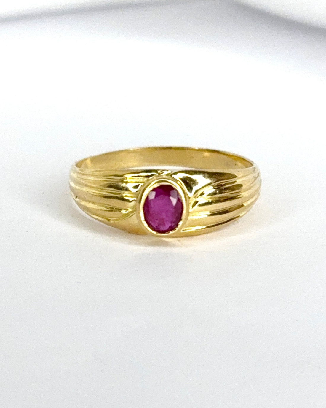 Bague Jonc Rubis "Sidney" - Elliade Paris