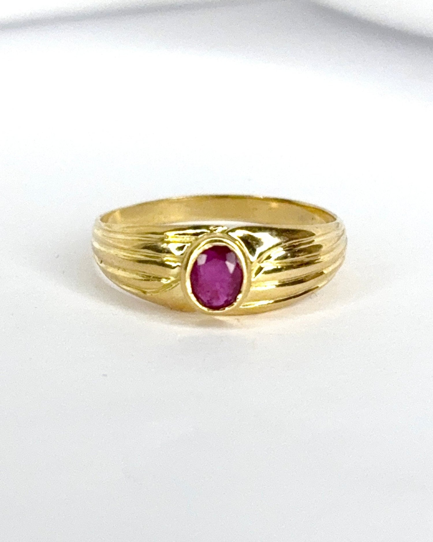 Bague Jonc Rubis "Sidney" - Elliade Paris