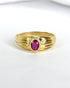 Bague Jonc Rubis "Sidney" - Elliade Paris