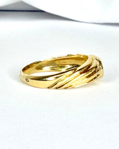Bague Jonc Saphir 0.60 carat Or 4,4g "Ania" - Elliade Paris