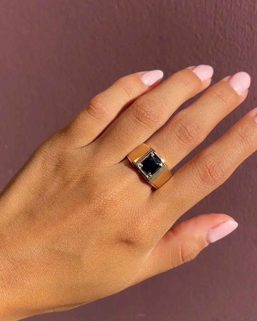 Bague jonc Saphir 1.55 carat "Joan" - Elliade Paris