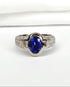 Bague Jonc Saphir 1.90 carat & Diamants 0.84 carat “Roxie” - Elliade Paris