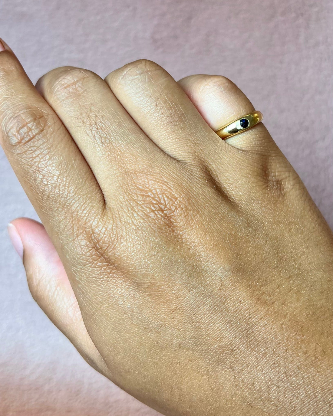 Bague Jonc Saphir "Samy" - Elliade Paris