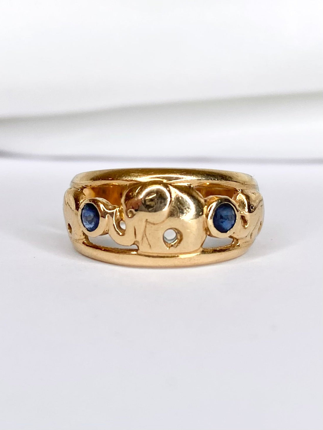Bague Jonc Saphirs 0.16 carat "Ophélie" - Elliade Paris