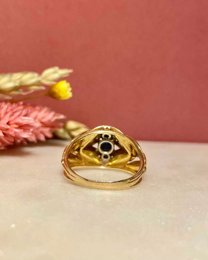 Bague Jonc Saphirs 0.85 carat &quot;Leontine&quot; - Elliade Paris