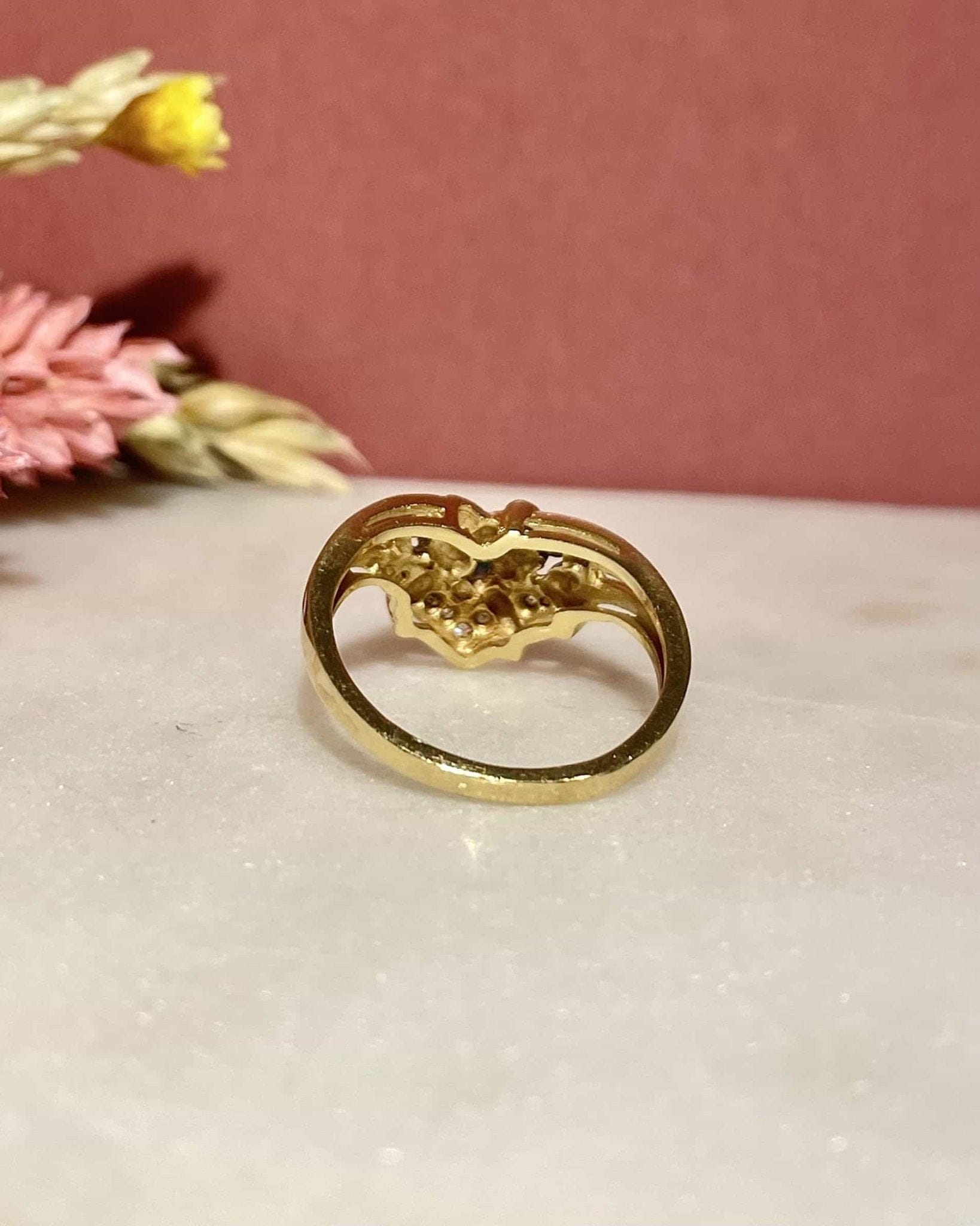Bague Jonc Saphirs &amp; Diamants "Maddalena" - Elliade Paris