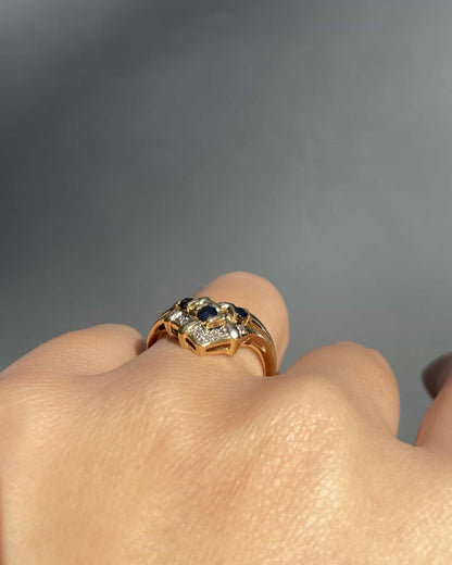Bague Jonc Saphirs &amp; Diamants &quot;Maddalena&quot; - Elliade Paris