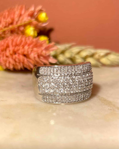 Bague Jonc Diamants 2.08 carats &quot;Suzi&quot;