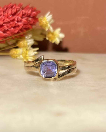 Bague Jonc Tanzanite 1 carat &quot;Maud&quot; - Elliade Paris