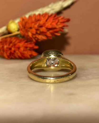 Bague Jonc Topaze 1 Carat &quot;Constance&quot; - Elliade Paris