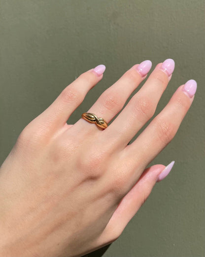 Bague Jonc Torsadé Or 18 Carats &quot;Méliane&quot; - Elliade Paris