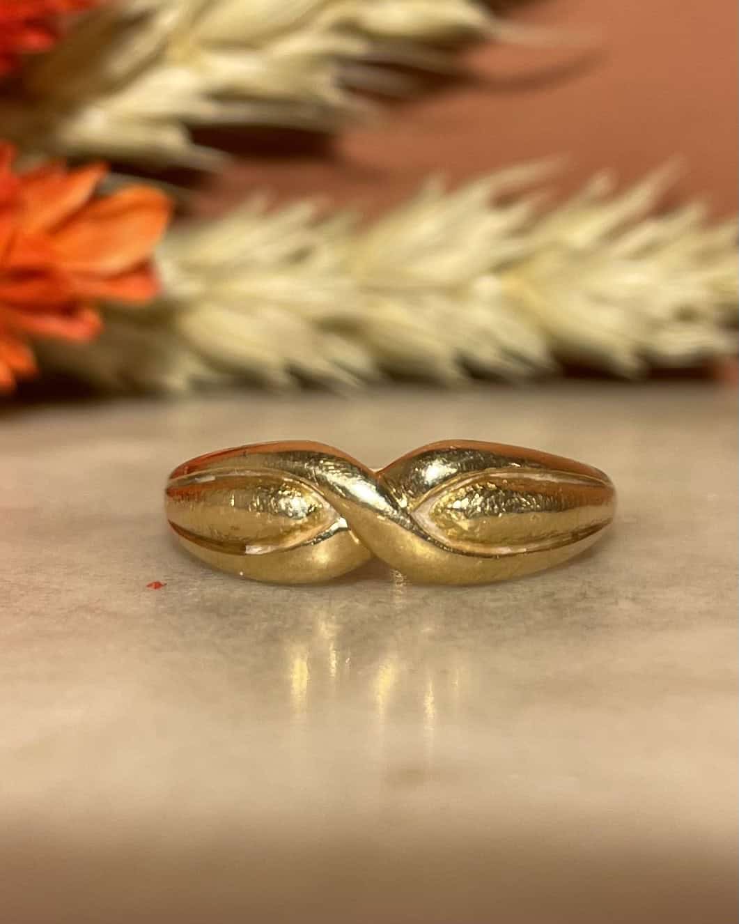 Bague Jonc Torsadé Or 18 Carats "Méliane" - Elliade Paris