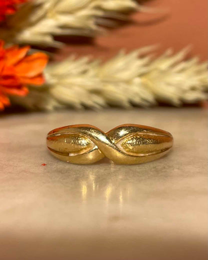 Bague Jonc Torsadé Or 18 Carats &quot;Méliane&quot; - Elliade Paris