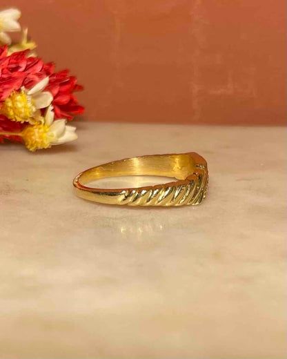 Bague jonc torsadée Diamant &quot;Muriel&quot;