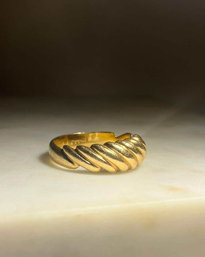 Bague jonc torsadée vintage "Daria" - Elliade Paris