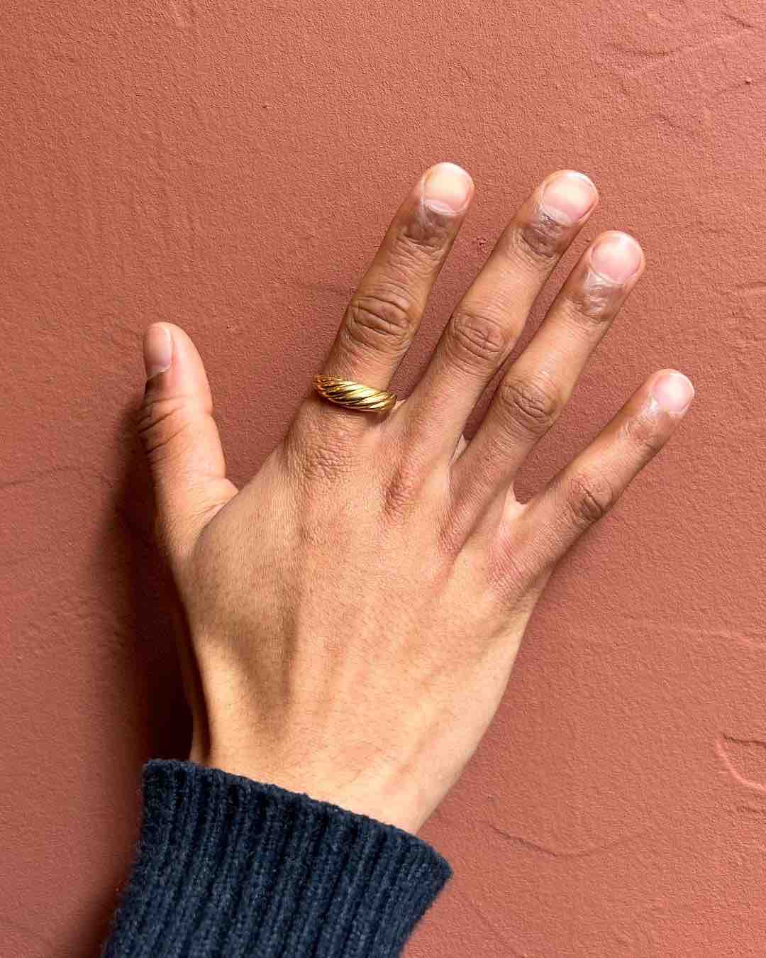 Bague Jonc torsadée vintage "Emeline" - Elliade Paris