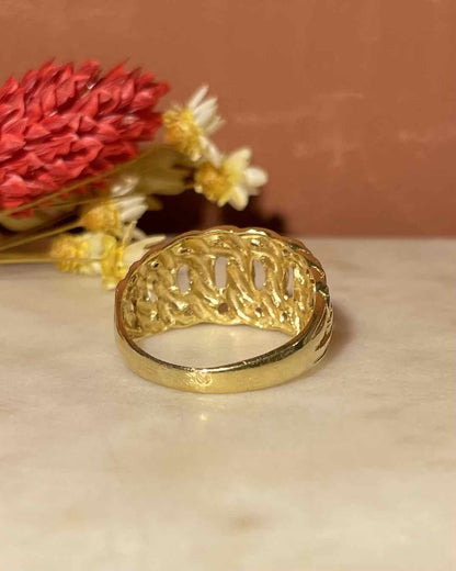 Bague Jonc Tressé Or &quot;Serena&quot; - Elliade Paris