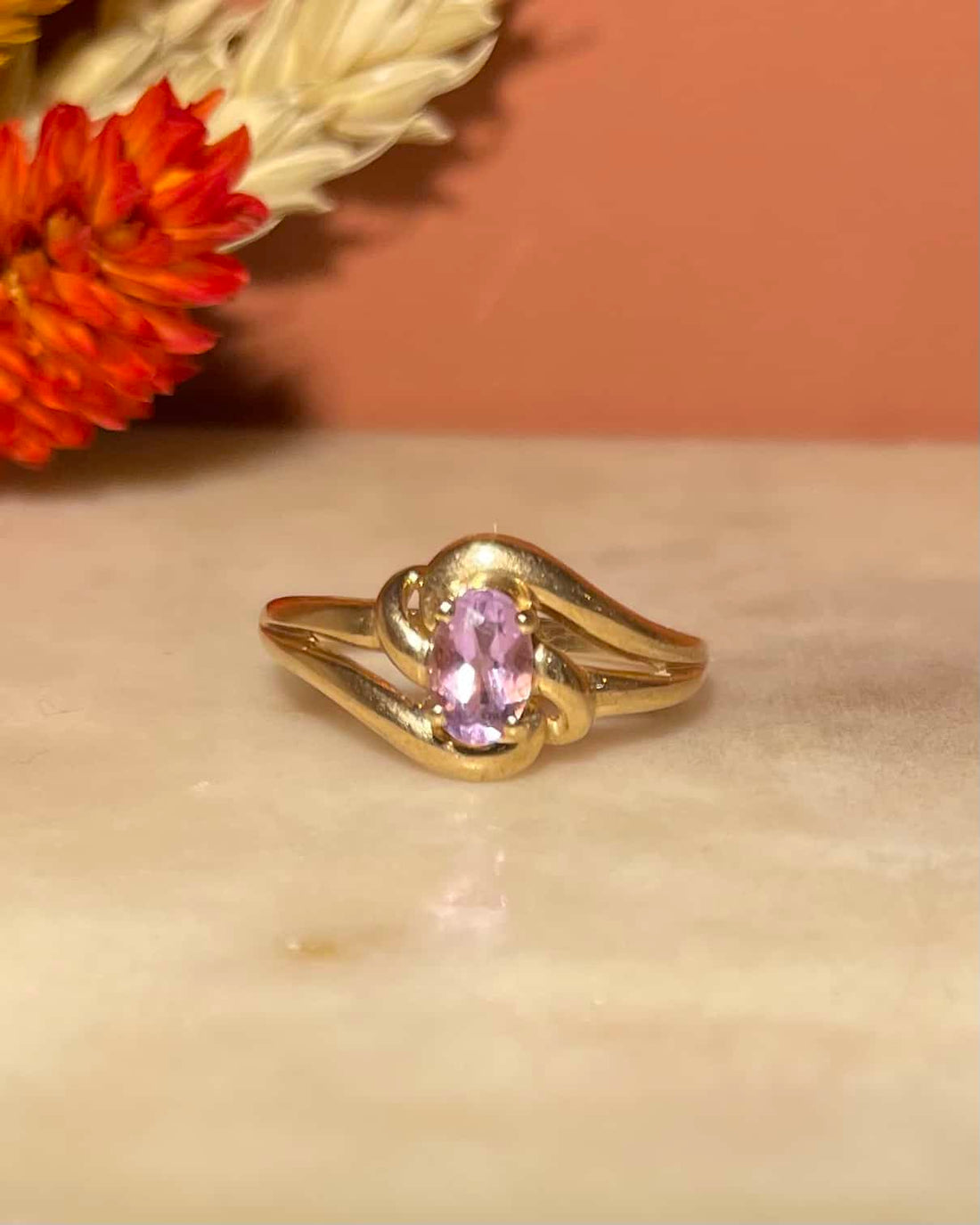 Bague Solitaire Améthyste &quot;Farah&quot;
