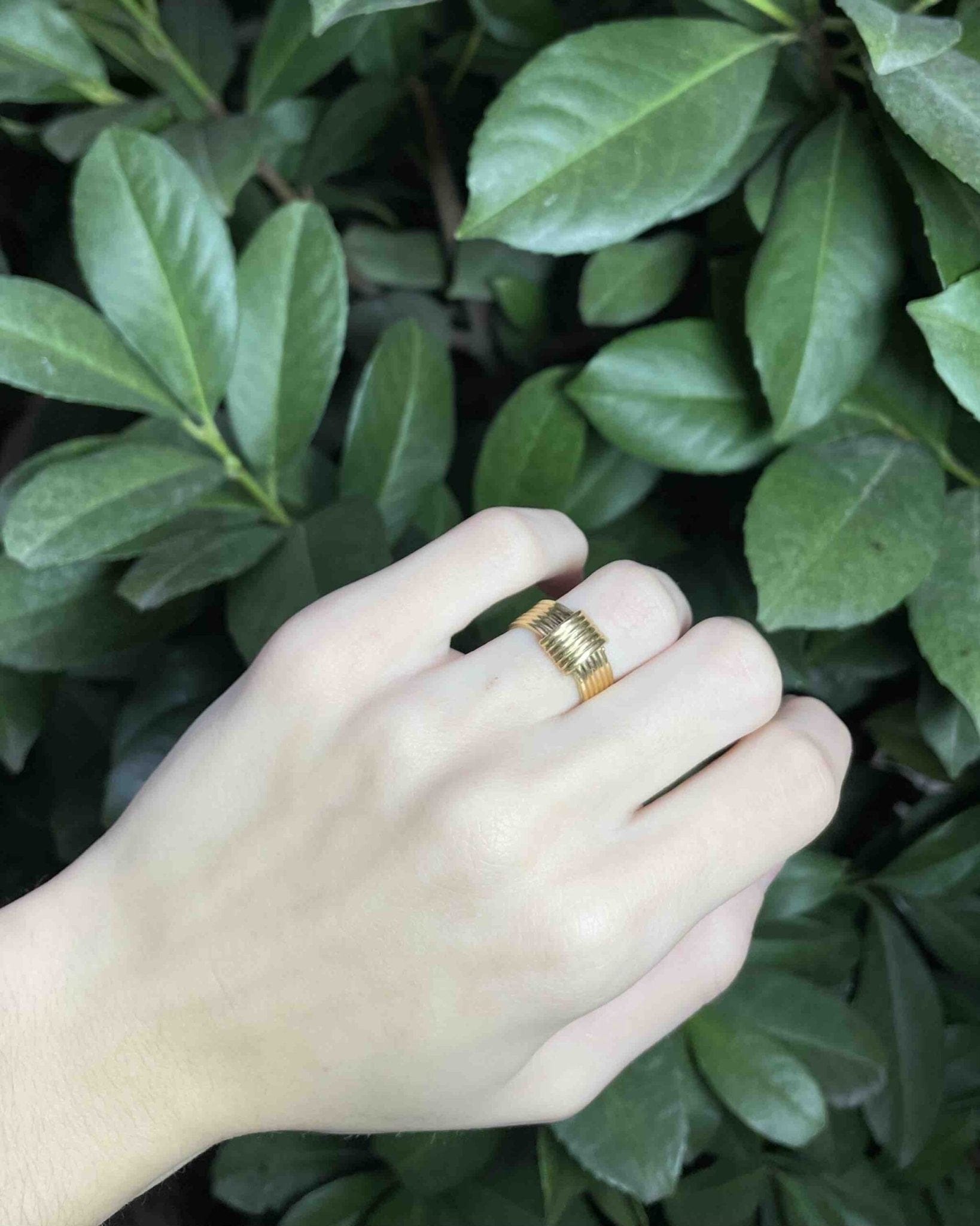 Bague Jonc Vintage Or 18 Carats "Lissie" - Elliade Paris