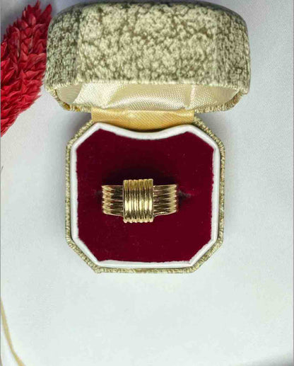 Bague Jonc Vintage Or 18 Carats "Lissie" - Elliade Paris