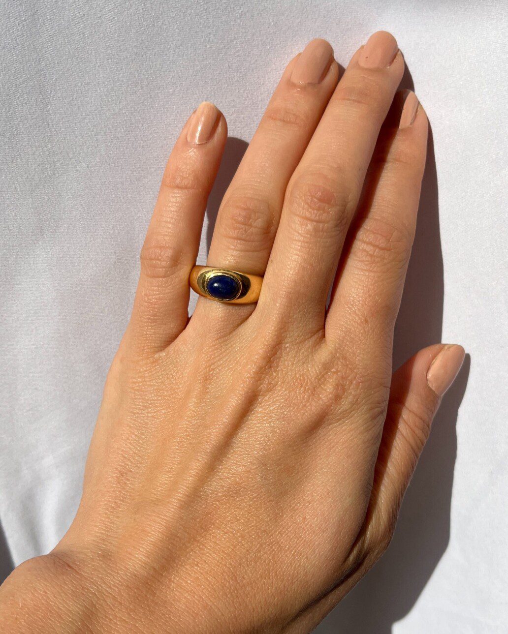 Bague Jonc Lapis-Lazuli "Hope" - Elliade Paris