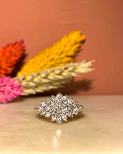 Bague Losange 25 Diamants &quot;Dominique&quot; - Elliade Paris