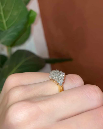 Bague Losange 25 Diamants &quot;Dominique&quot; - Elliade Paris