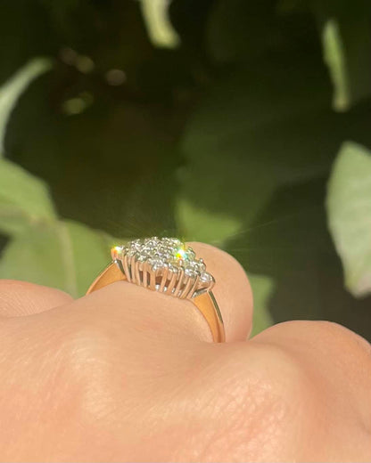 Bague Rivière Losange Diamants 0.32 carat &quot;Orphelia&quot;