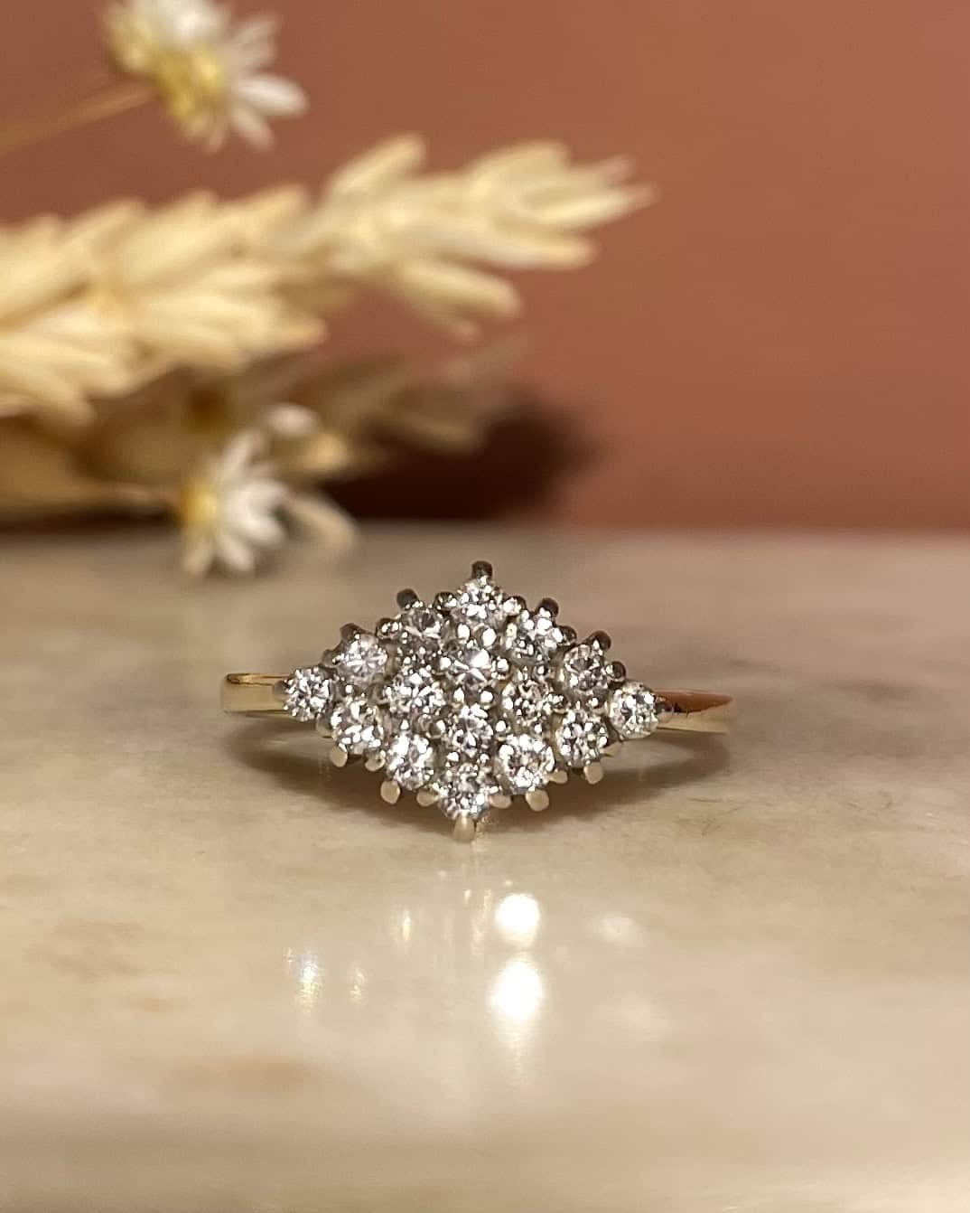 Bague Rivière Losange Diamants 0.32 carat &quot;Orphelia&quot;
