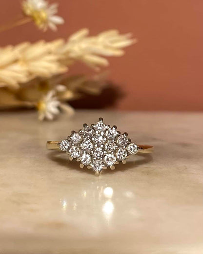 Bague Rivière Losange Diamants 0.32 carat &quot;Orphelia&quot;