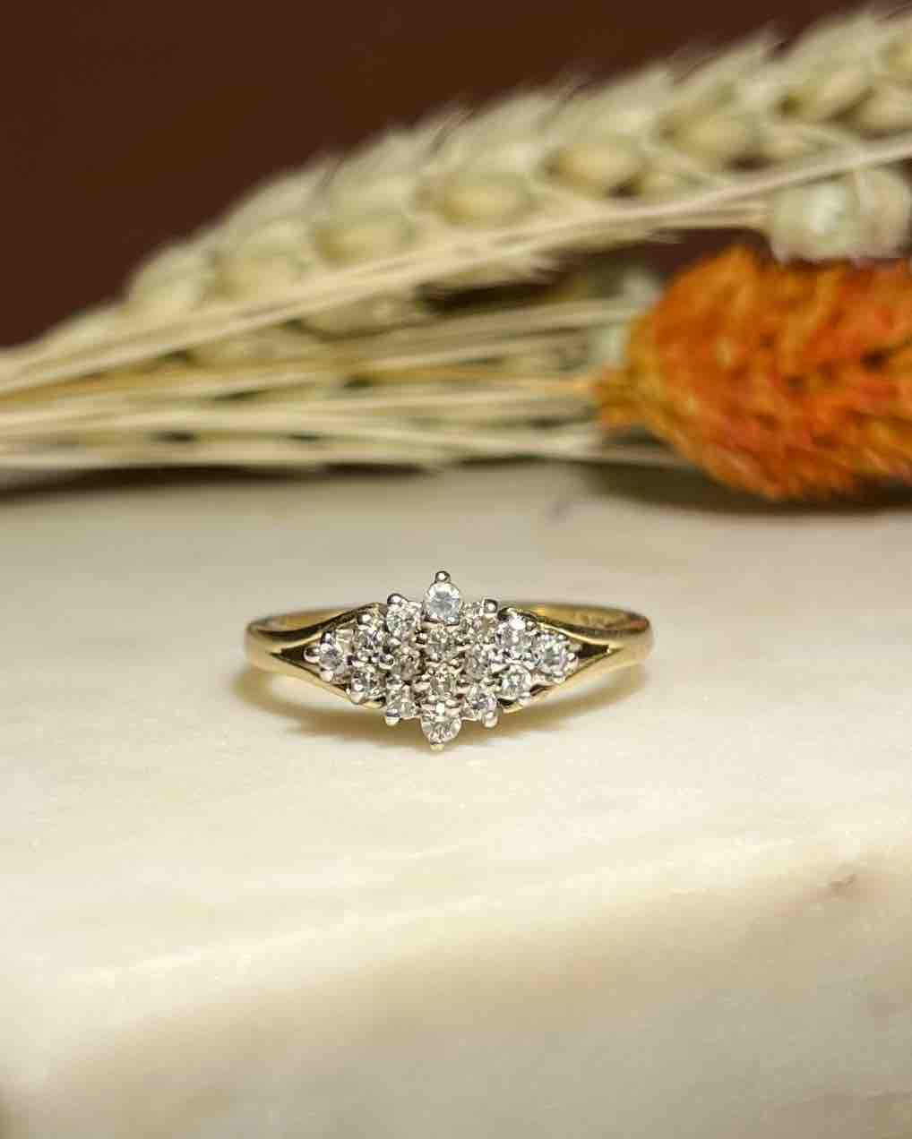 Bague Losange diamants &quot;Asli&quot; - Elliade Paris