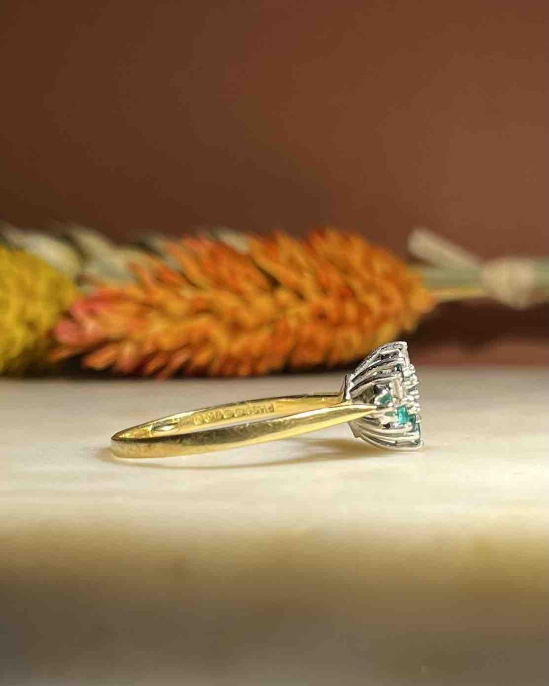 Bague Losange émeraudes &amp; diamants &quot;Janis&quot; - Elliade Paris