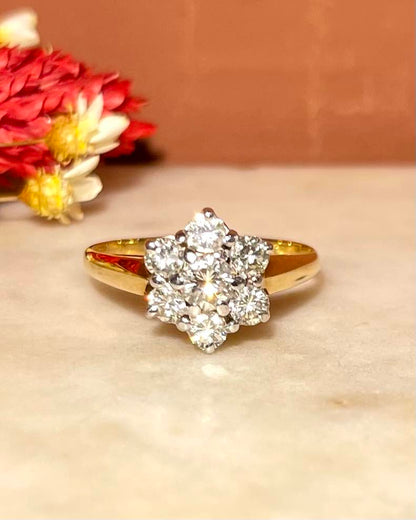 Bague Marguerite 0.80 carat Diamants &quot;Pia&quot;